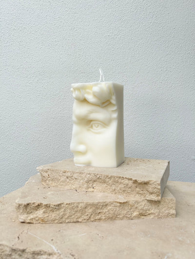 David Half Face Handmade Candle